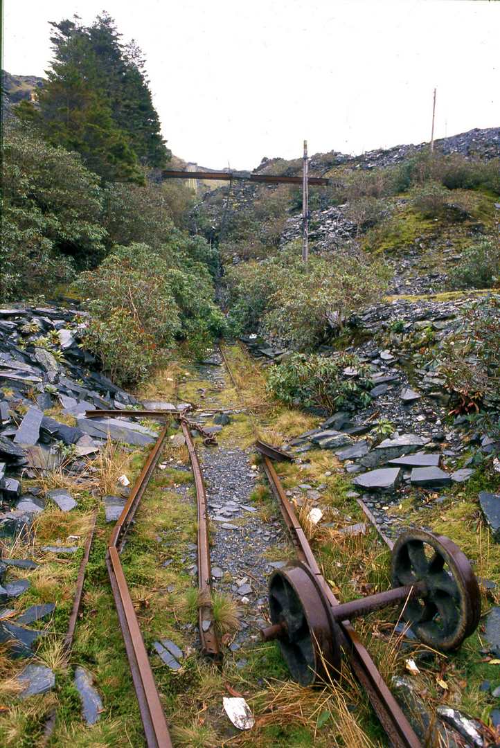 Bottom Rhiwbach No 2 incline 1991, submitted by Dickie Bird on 14-03-2026.
© Richard Bird Bottom Rhiwbach No 2 incline 1991
